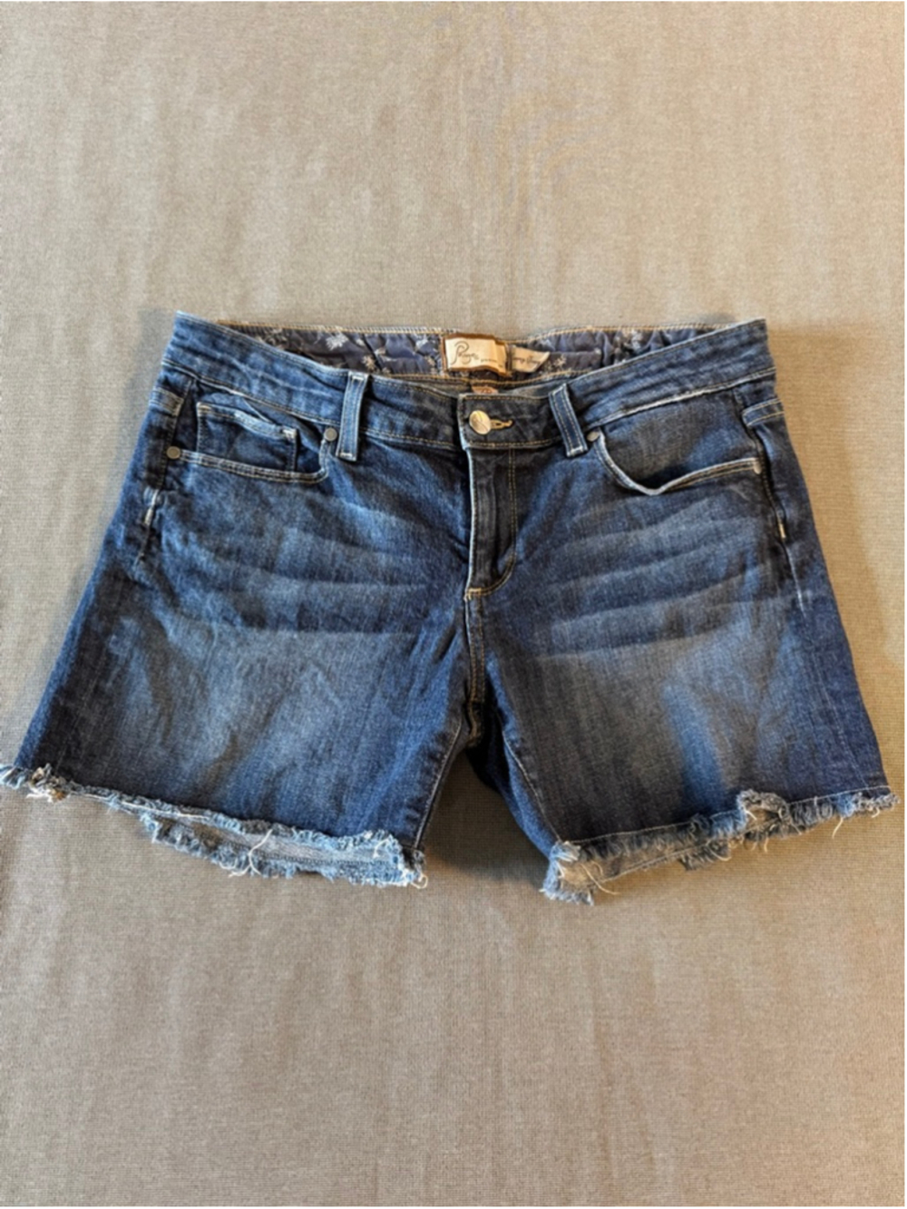 Paige "Jimmy Jimmy" Cut Off Stretch Denim Jean Shorts size 28
